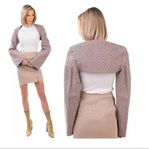 Stella McCartney Check Cropped Bolero